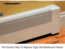 Tablet Screenshot of baseboardheatercovers.com